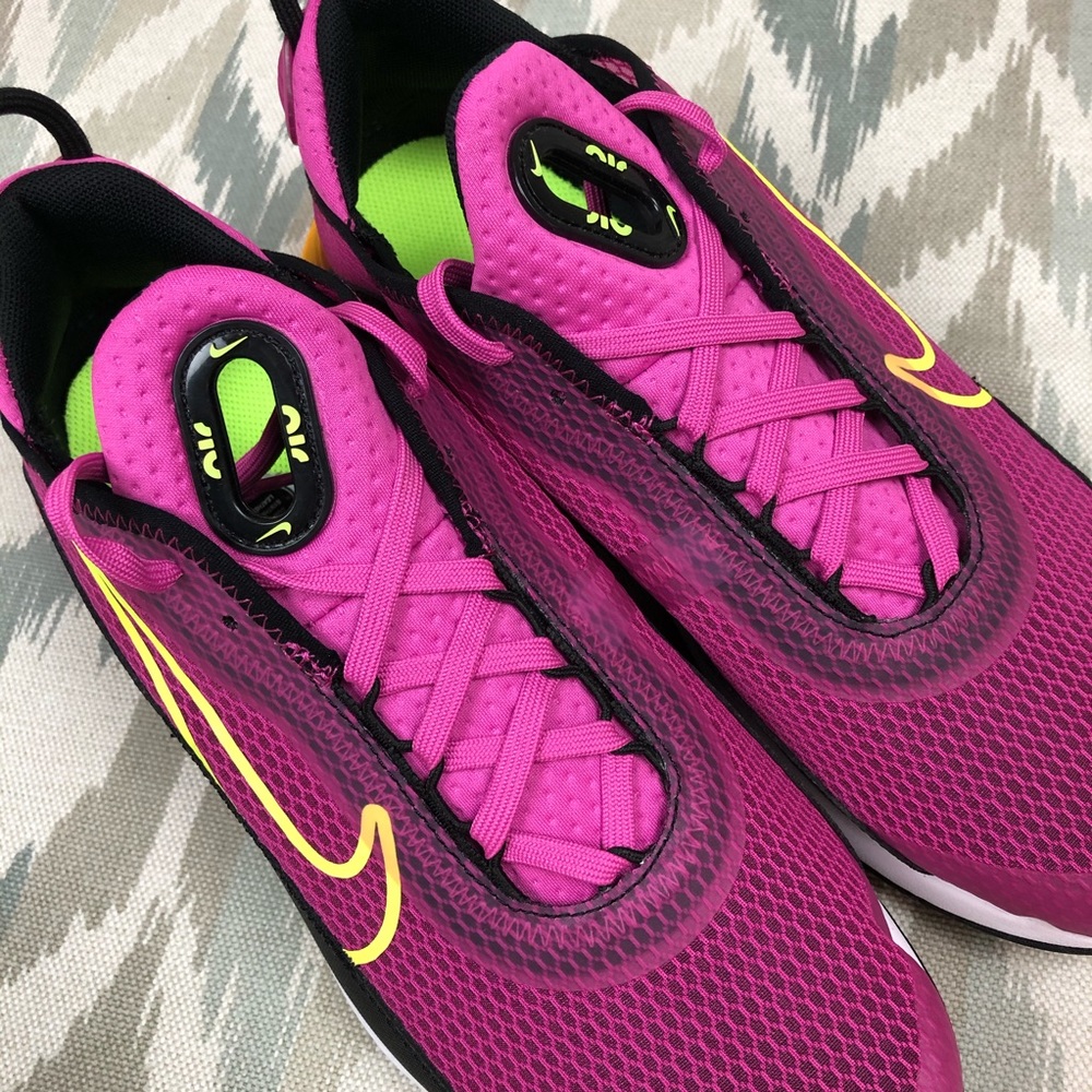 Nike Air Max 2090 GS Active Fuschia Women’s Running Shoes Size 6 CZ7659-600 - Picture 4 of 11